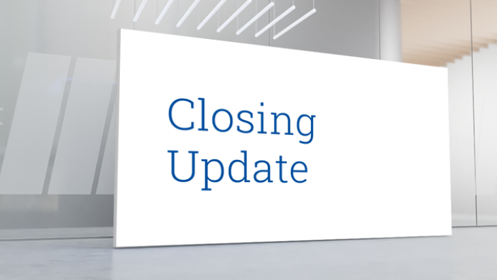 Closing Update